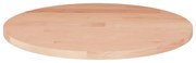 342893 vidaXL Кръгъл плот за маса, Ø30x1,5 см, необработен дъб масив