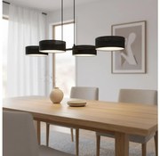 Люстра на кабел DRUMZ 4xE14/10W/230V, черна