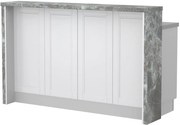 Бар Пейка Tahoma-Length: 160 cm-White matte-Siena Marble