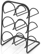 Поставка за вино TEKNO TEL TR MG 026B, 6 бутилки, 22х33х20 см, Матово черно