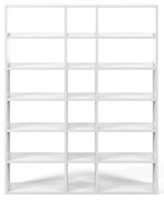 Бял шкаф за книги 182x224 cm Pombal - TemaHome