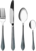 Комплект прибори Secret de Gourmet Carya, Инокс, 24 части