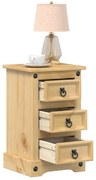 4005653 vidaXL Нощно шкафче Corona, 35x32,5x58 см, бор масив