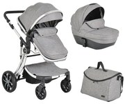 Бебешка количка 2в1 Polly MONI - сив