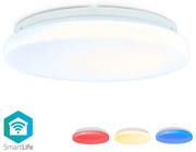 Nedis WIFILAW11WT - LED RGBW Димируем плафон LED/18W/230V 3000-6500K Wi-Fi