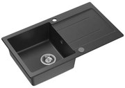 Samona - Кухненска мивка SAMONA 77x44 cm гранит/черен