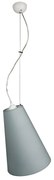 Пендел ПИЗА, бял, абажур Котън Светлосив, 1xE27