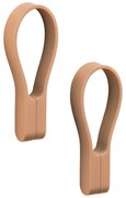 Бежова силиконова примка за кърпи 2 бр. Loop – Zone