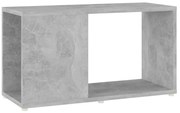 809057 vidaXL ТВ шкаф, бетонно сив, 60x24x32 см, инженерно дърво