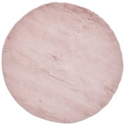 Розов килим , ⌀ 120 cm Teddy - Think Rugs