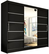 Гардероб Aston VI плъзгащи се-Black