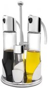 Horecano - Стъклен оливерник от 4 части на хромирана стойка SYDNEY 170мл + 40мл (490)