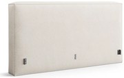 Кремава тапицирана табла за легло 209x100 cm Olivia – Micadoni