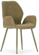 Зелени тапицирани трапезни столове в комплект 2 бр. Ansu – Marckeric