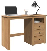 4016389 vidaXL Бюро "Panama" 112x45x75 см масивна дървесина бор