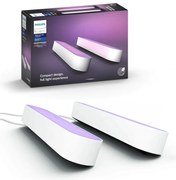 Philips - Комплект 2x LED RGB настолна лампа Hue AMBIANCE LED/6W/230V бяла