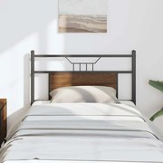 4106868 vidaXL Резервна табла за легло, кафяв дъб, 80 см, инженерно дърво и стомана