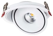LED вградено осветително тяло 12W 230V 3000/4000/6400K, Ø12 см, бяло