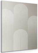 Картина на платно – Елегантна дъга Mid-Century