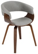 Тапициран фотьойл GARY2 - различни цветови решения орех - сив