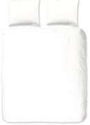 Бяло двойно удължено фланелено спално бельо 240x220 cm – Good Morning