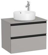 Конзолен шкаф за баня A851500547, с две чекмеджета за умивалник върху плот, 60.5х46х53.7см