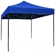 Сгъваема метална шатра 3x3m - синя