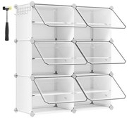 Модулен стелаж с отделения BOXIFY бял