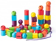 Woody - Дървени мъниста за нанизване, Макси