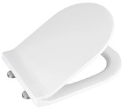 WENKO 22415100-Тоалетна седалка HABOS 46x36 cm бяла/сребриста