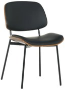 Посетителски стол Carmen 1180 - орех-черен