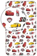 Еластичен памучен детски чаршаф 90x200 cm Cars "McQueen" – Jerry Fabrics