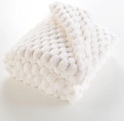 Кремаво одеяло от микроплюш 180x220 cm Frosty – douceur d'intérieur