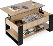 Сгъваема масичка за кафе с накланящ се плот 90 cm