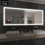 SMART огледало със светодиодно осветление M1 premium + SmartScreen with Google TV