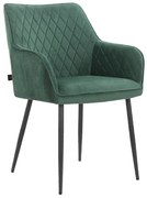 Зелени тапицирани трапезни столове в комплект 2 бр. Elvira – Støraa