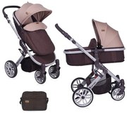Детска количка LUNA 2в1 LORELLI - Brown&Beige