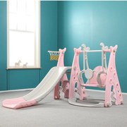 Игрален център 3 в 1 с баскетболна топка Розов