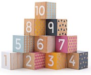 Bigjigs - Дървени блокове с номера