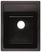 Кухненска мивка ICGS 4050BLACK, гранит, със сифон, 50x40см