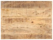 286022 vidaXL Плот за маса, мангово дърво масив, 25-27 мм, 80x60 cм