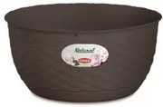 Stefanplast - Висяща кашпа панер Natural Line 30 см - мока