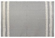 Килим DKD Home Decor Черен Зиг-Заг Бял (120 x 180 x 0,7 cm)