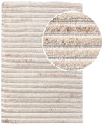 Кремав ръчно изработен вълнен килим 60x90 cm Mango – House Nordic