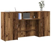 3324221 vidaXL Приемно бюро, старо дърво, 200x50x103,5 см, инженерно дърво