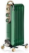 Маслен радиатор Ariete VINTAGE 0837/14, 1500W, 7 ребра, 15 м2, 3 степени, Въртящи се на 360 колелца, Дръжка, Зелен