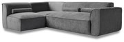 Сив ъглов диван (ляв ъгъл) Flex Felix – Miuform