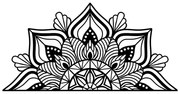 Метална декорация за стена 118x59 cm Mandala - Wallity