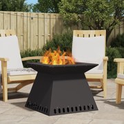 Sonata H Черно огнище 60x60x50 см Стомана