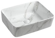 Sapho - Мивка за плот DALMA 47,5x37,5 см керамика/Carrara